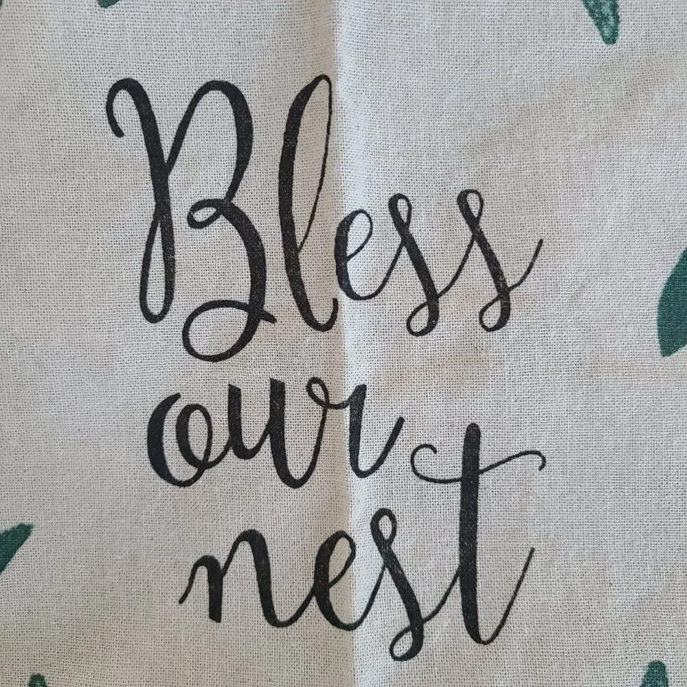 Mabelle Home Collection NEW NWT Printed Bib Apron Bless Our Nest Great For Cooks